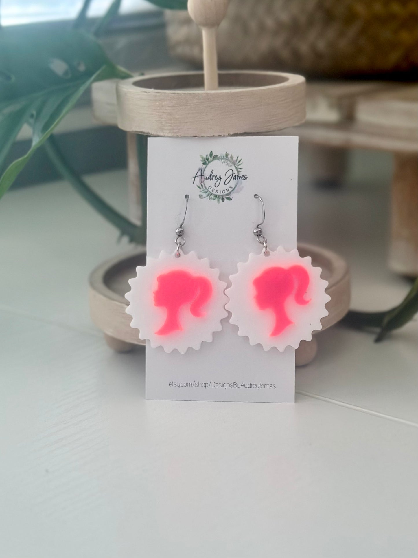 Barbie Silhouette Dangle Earringas