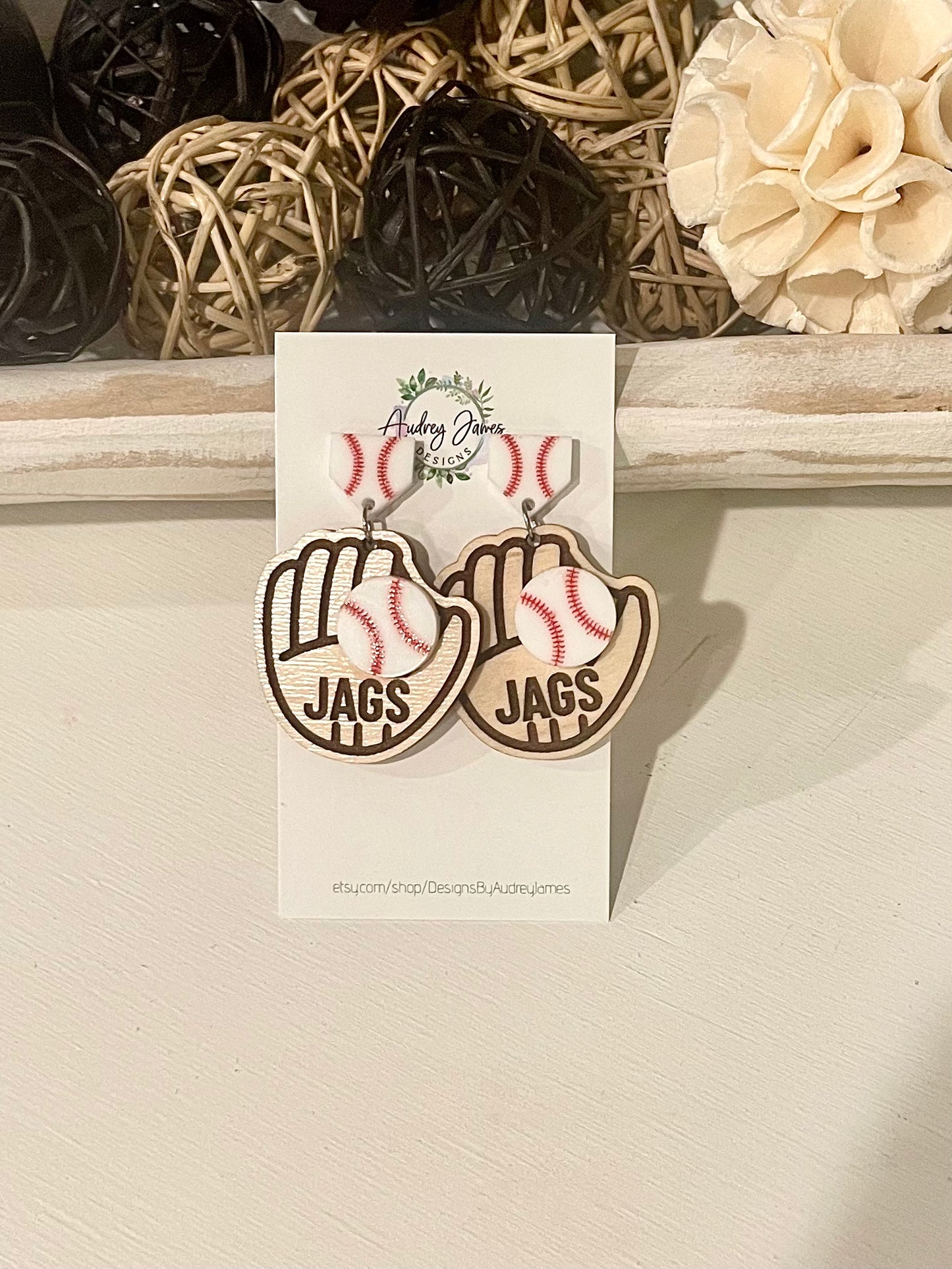 JAGS Baseball glove Earrings