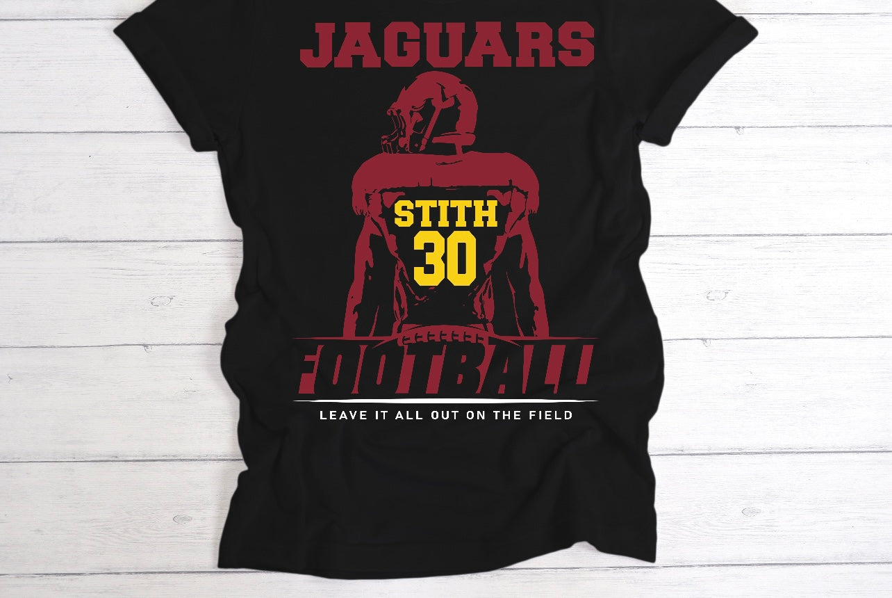 Jaguars Football Player w/Last Name Tee