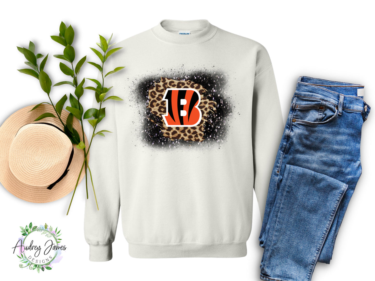 Bengals “B” Leopard Sweatshirt