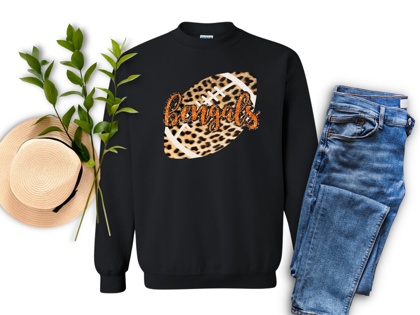 Bengals Leopard Football Sweatshirt