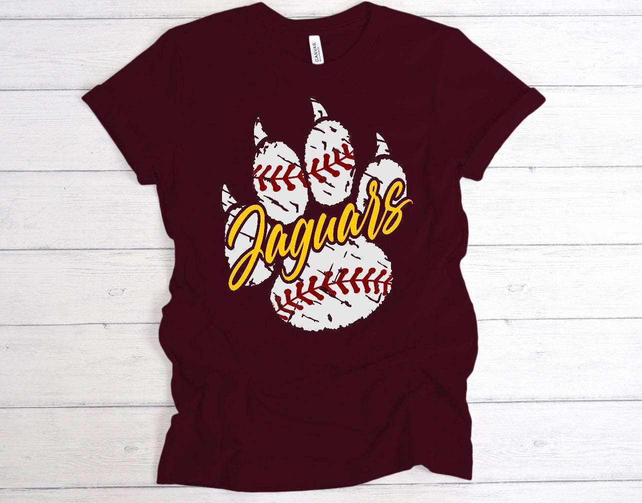 Jaguars Baseball Paw Print T-Shirt