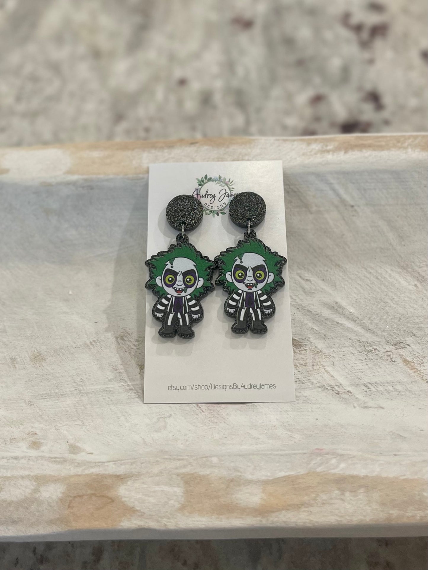 Beetlejuice Dangle Earrings