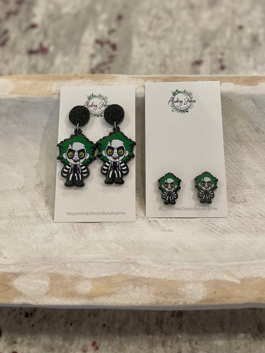 Beetlejuice Dangle Earrings