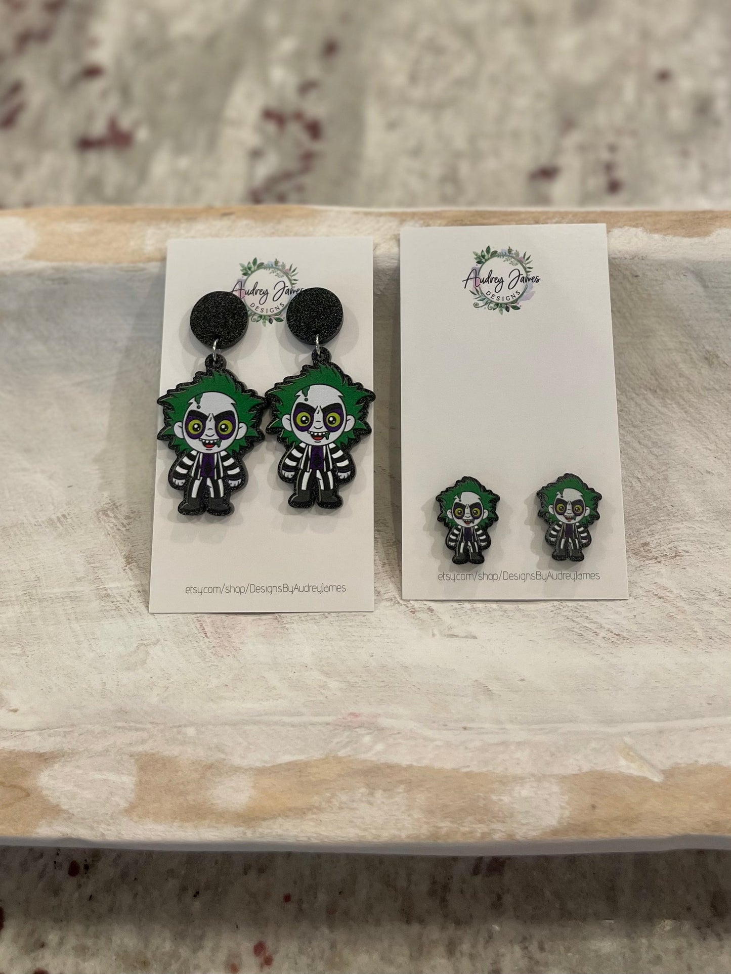 Beetlejuice Stud Earrings