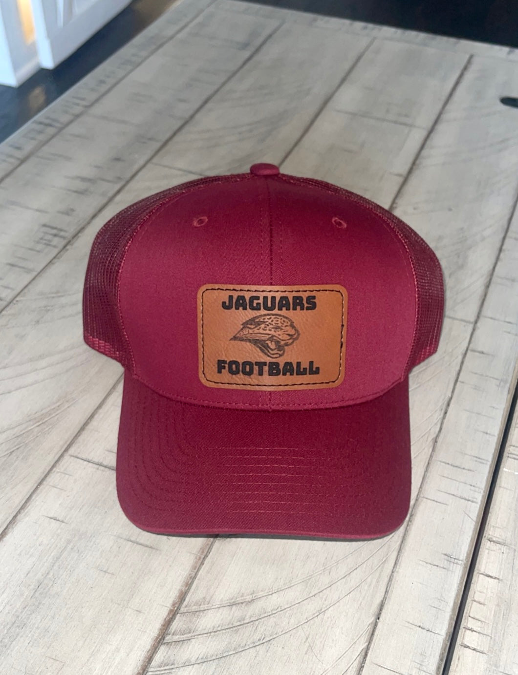Leather Patchwork Hat