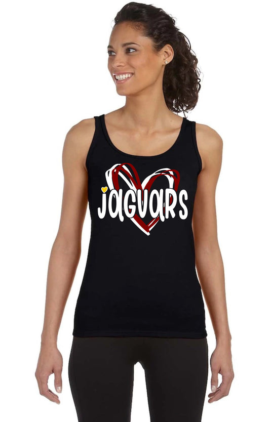 Cooper Jaguars Heart Tank Top