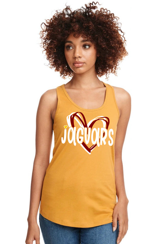 Cooper Jaguars Heart Tank Top