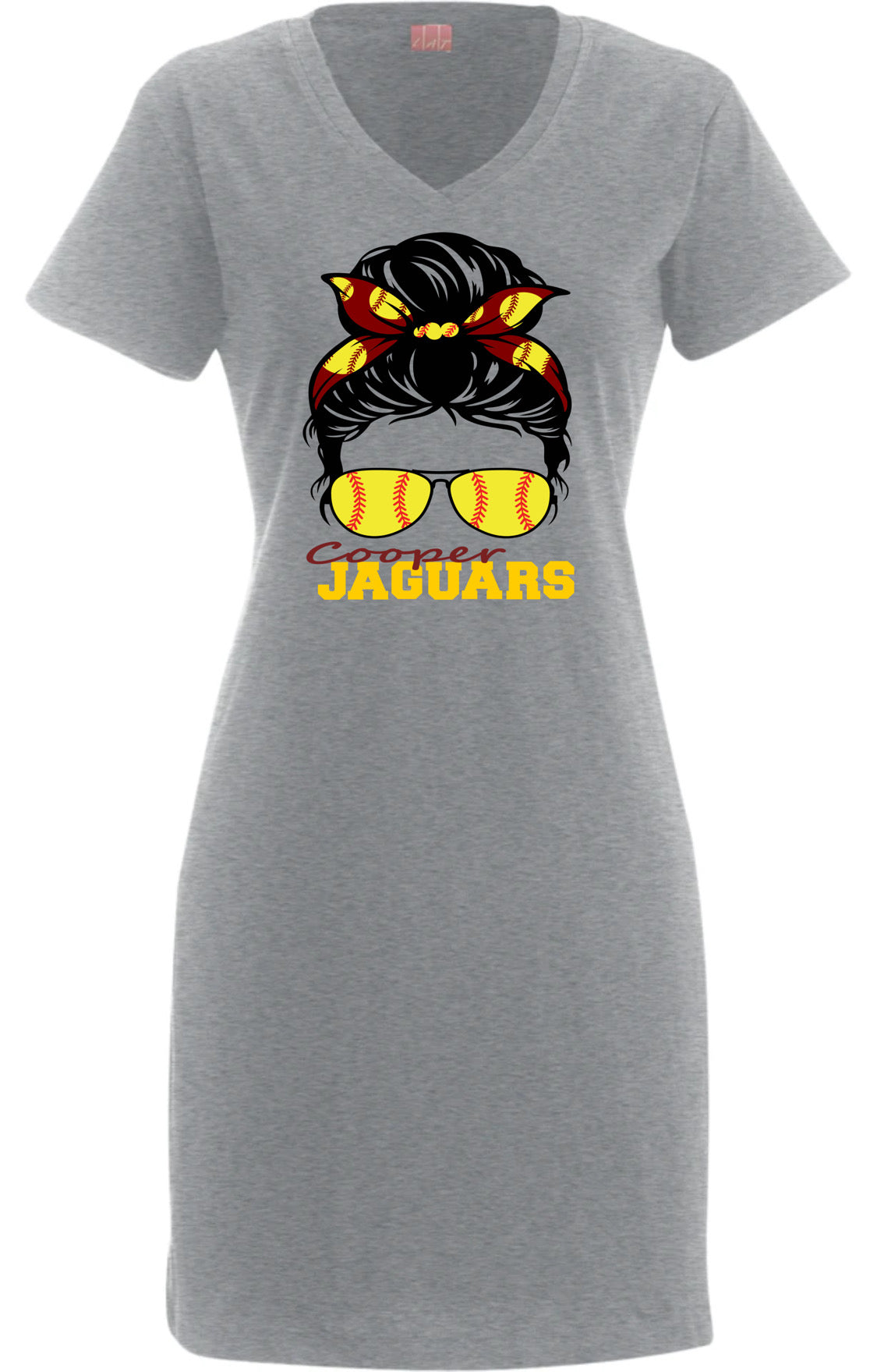 Cooper Jaguars Softball T-Shirt Dress