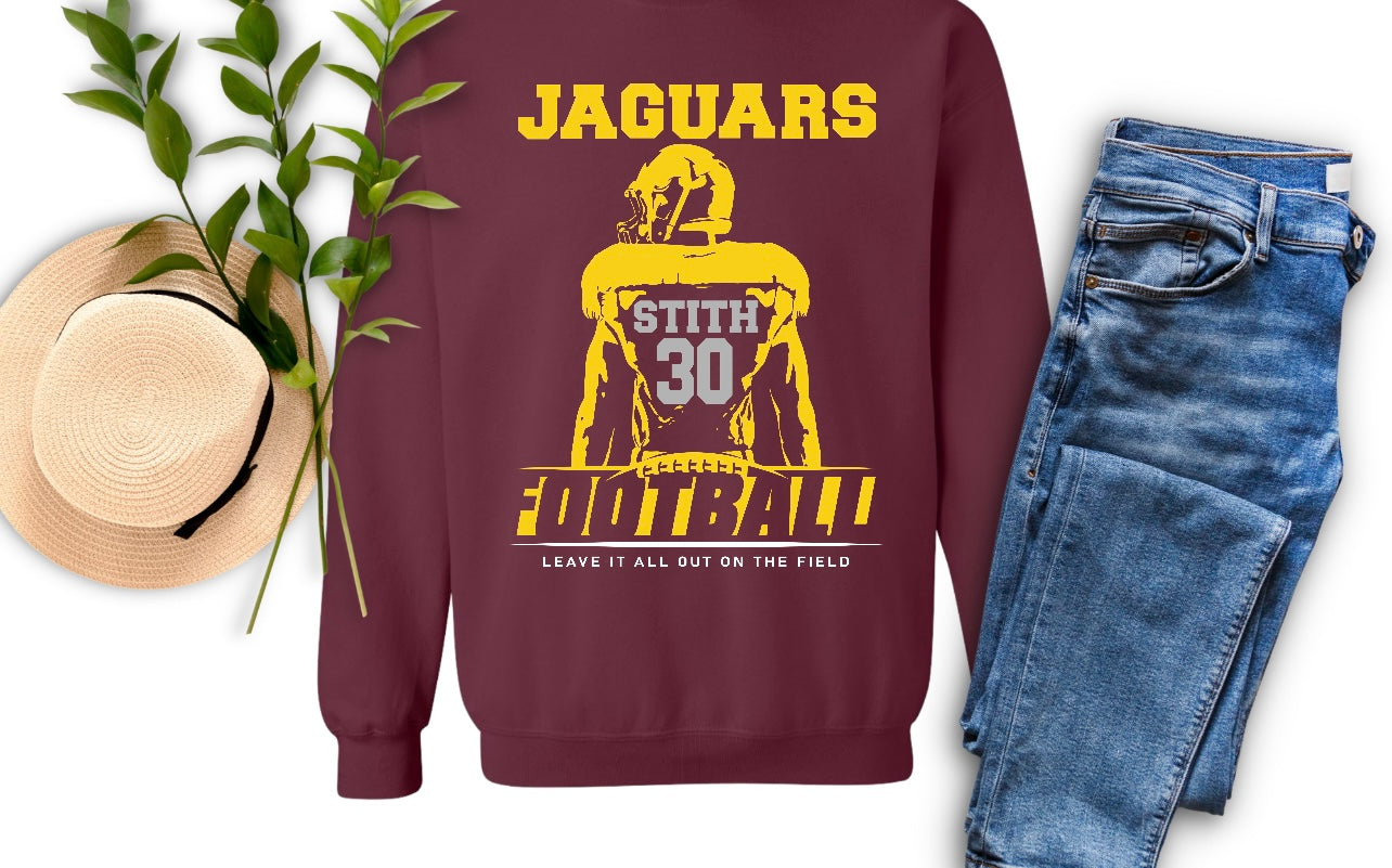 Jaguars Football Player w/Last Name Sweatshirt