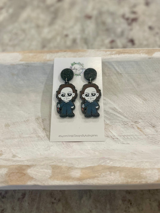 Michael Myers Dangle Earrings