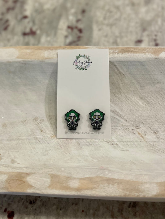 Beetlejuice Stud Earrings