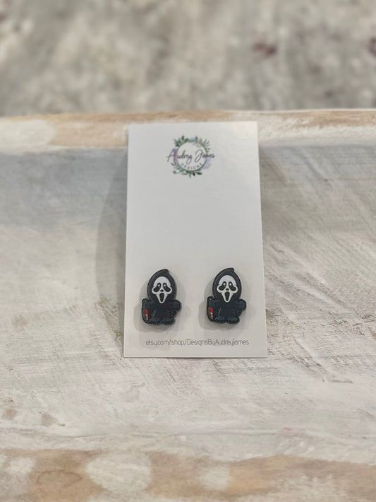 Scream Stud Earrings