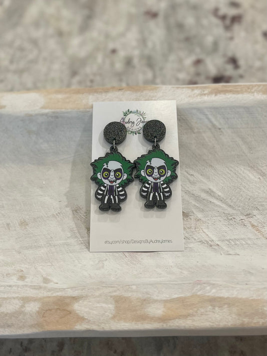 Beetlejuice Dangle Earrings